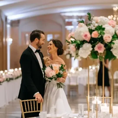 President hotel bride and groom.